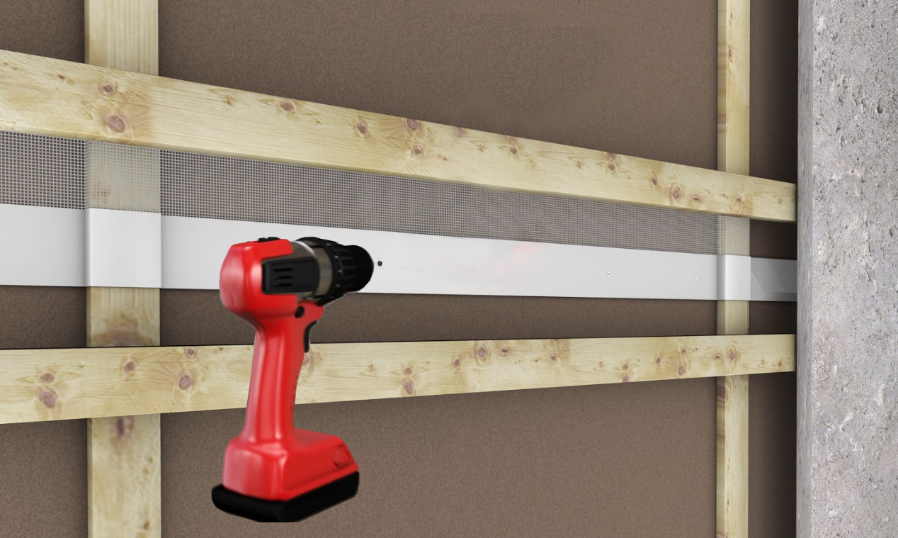 Fire Barrier montert i ventilert fasade
